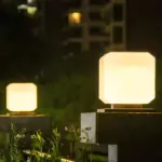 Sonnenordic solar gartenlaterne weiss schwarz kubus aussenbereich solarleuchte xlumina2