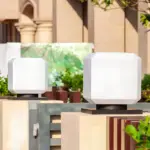 Sonnenordic solar gartenlaterne weiss schwarz kubus aussenbereich solarleuchte xlumina3