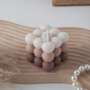 Soy Gradient Bubble Cube Candle