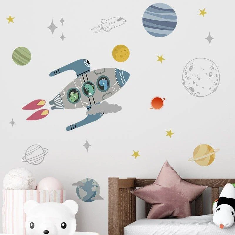 Space Dino Wall Stickerschildrensliving Simply House 997684