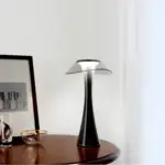 Specialshine tischlampe modern elegant design led lampe schwarz gold xlumina