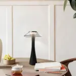 Specialshine tischlampe modern elegant design led lampe schwarz gold xlumina
