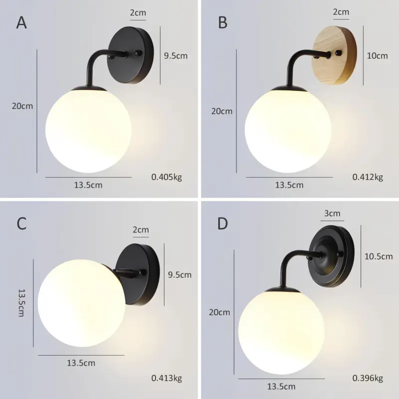 Sphereshine wandleuchte moderne led lichtquelle elegantes minimalistisches design xlumina