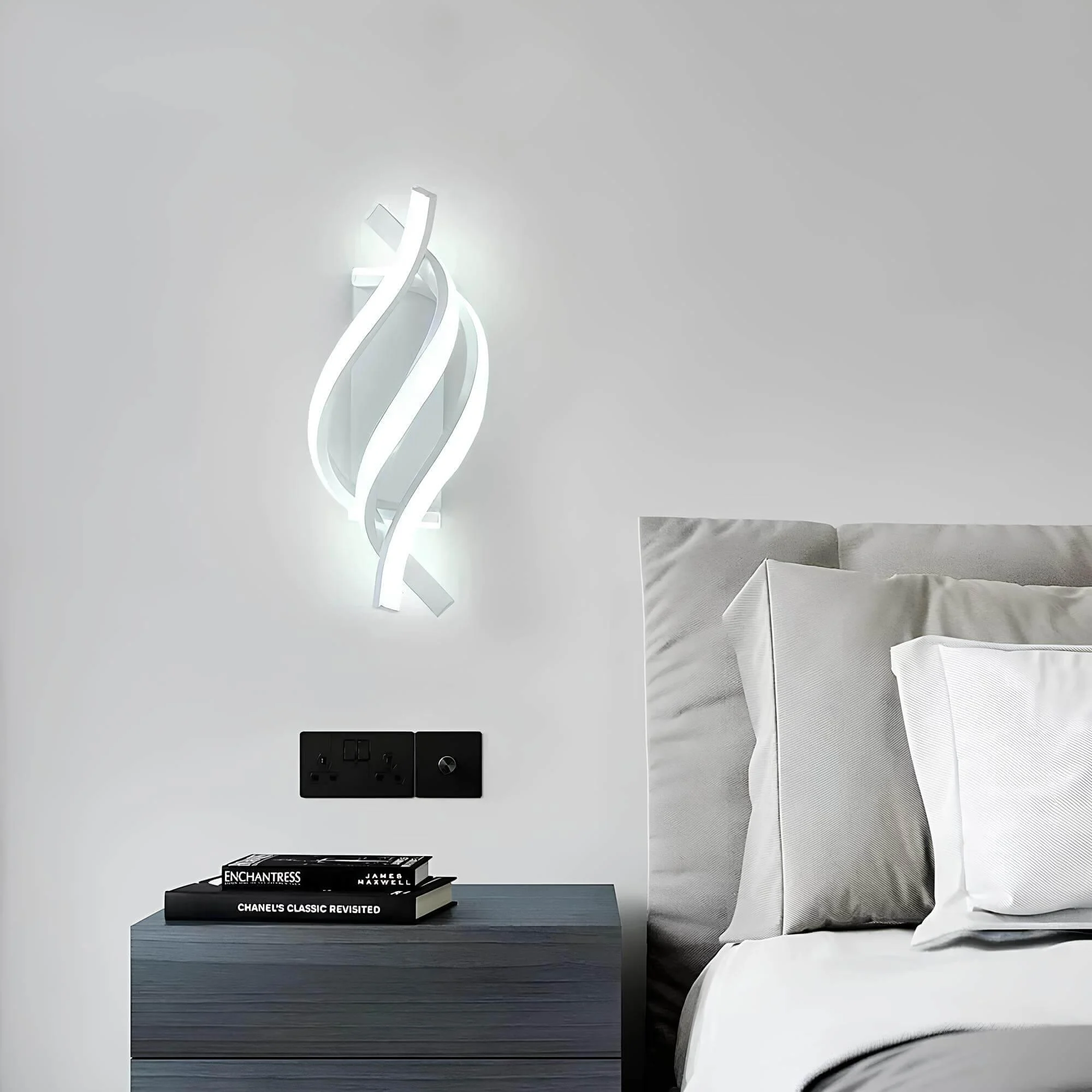 Spiral Wandlampe Modern Design 15w 3000k Wohnzimmer Gestaltung Licht Xlumina 3