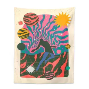 Spiritual Psychedelic Tapestry Wall Hanging