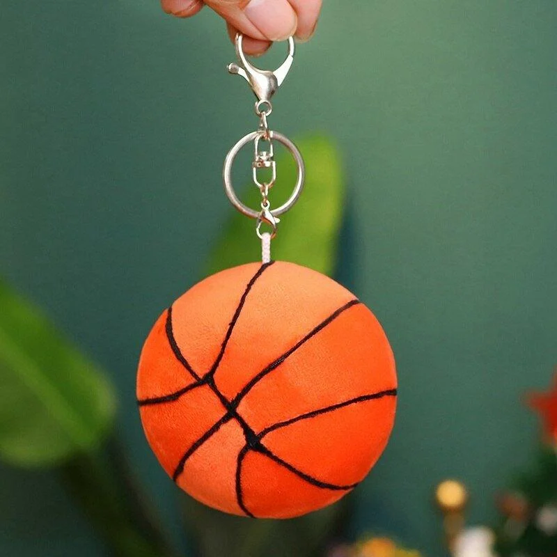 Sporty Basketball Cushion Keyring 628391