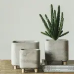 Square concrete planterplantersliving simply house