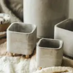 Square concrete planterplantersliving simply house