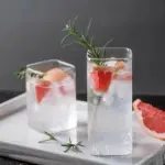 Square heat resistant glass coffee mug sets