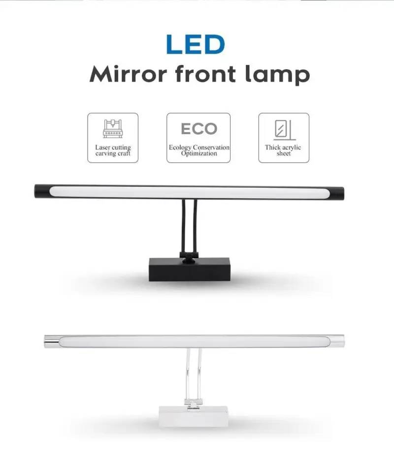 Stainless steel led wall mounted mirror light 8w 12w