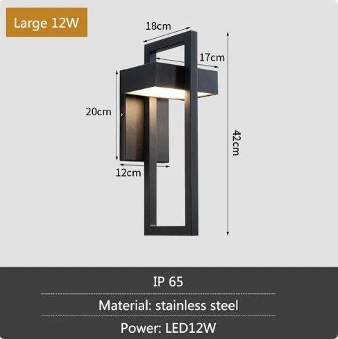 Stainless Steel Outdoor Wall Garden Ip65 Waterproof Patio Light 308375