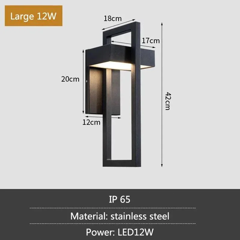 Stainless Steel Outdoor Wall Garden Ip65 Waterproof Patio Light 319151