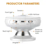 Star rain motion sensor light 360 degree rotating rechargeable magnetic led night light wall lamp for stair kitchen toilet light