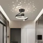 Stellaraura led deckenleuchte modern design dimmbar schwarz weiss gold xlumina