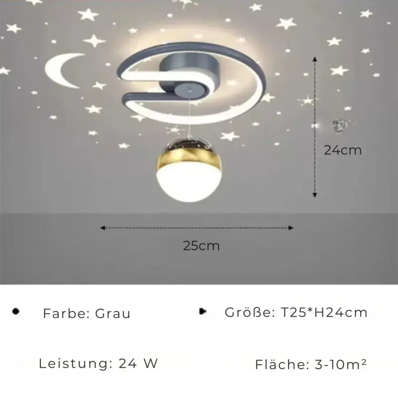 Stellaraura led deckenleuchte modern design dimmbar schwarz weiss gold xlumina
