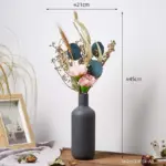 Stone cuba vases set mademoiselle home decor and furniture store