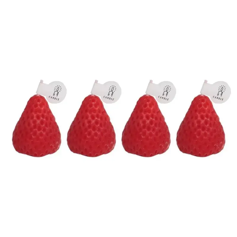 Strawberry scented aromatic candle