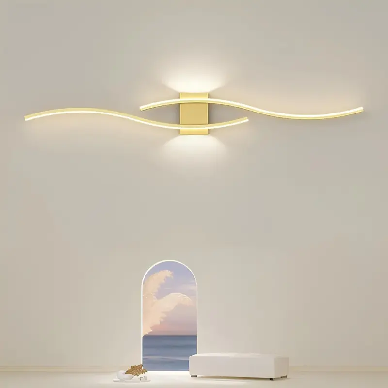 Stretchshine led wandleuchte modern dimmbar minimalistisch weiss schwarz 57cm xlumina