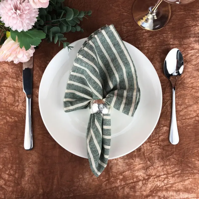 Striped cloth napkins 12pk