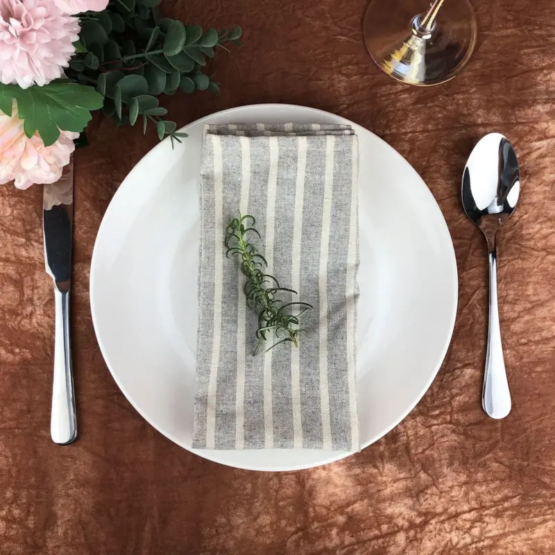 Striped cloth napkins 12pk