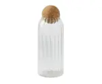 Striped cork sealed glass jarskitchenliving simply house