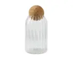 Striped cork sealed glass jarskitchenliving simply house