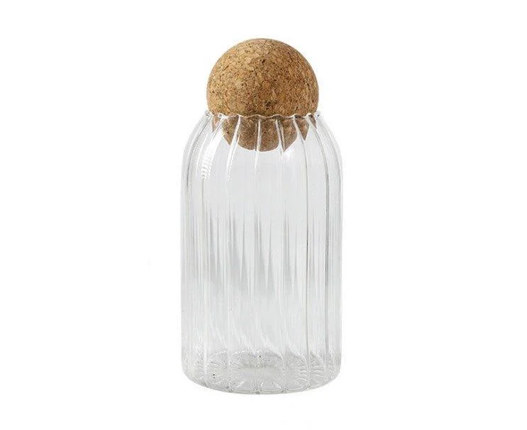 Striped Cork Sealed Glass Jarskitchenliving Simply House 521829