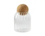 Striped cork sealed glass jarskitchenliving simply house