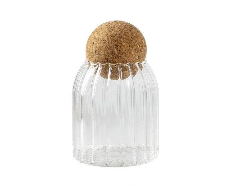 Striped Cork Sealed Glass Jarskitchenliving Simply House 697074