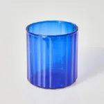 Striped glass cups