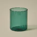 Striped glass cups