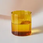 Striped glass cups