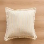 Striped jacquard cushion cover