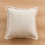 Striped jacquard cushion cover