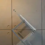 Sturdy foldable aluminium book shelf