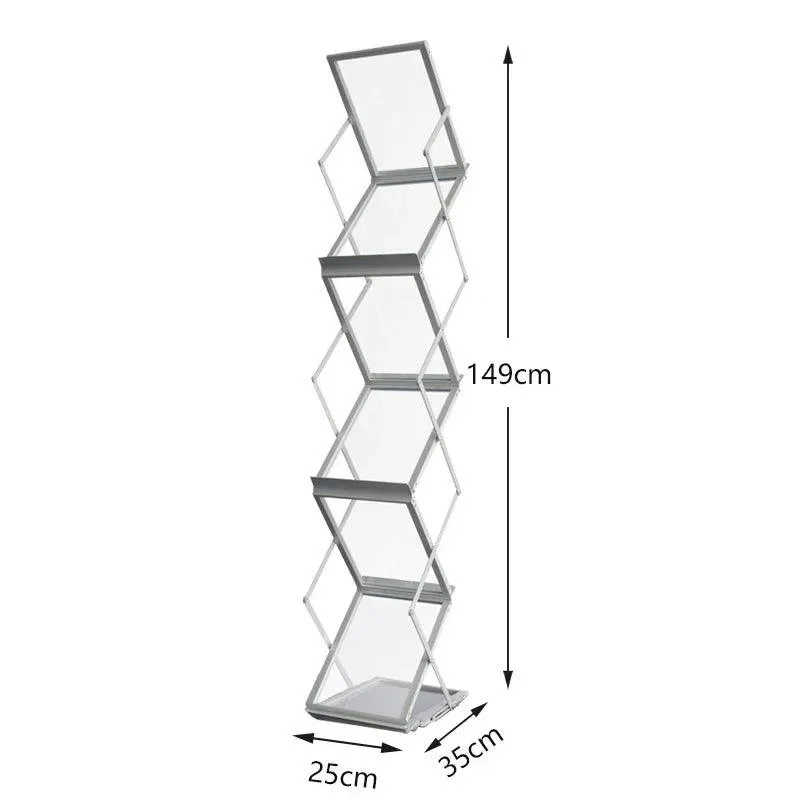 Sturdy Foldable Aluminium Book Shelf 541225