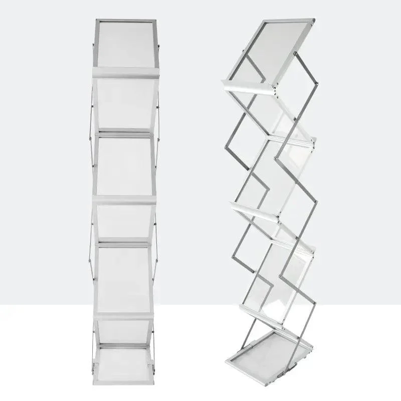 Sturdy Foldable Aluminium Book Shelf 622746