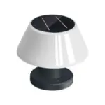 Suncharge solar tischlampe schwarz weiss grau wetterfest led outdoor xlumina