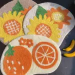 Sunflower rug patchandbagel