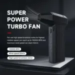 Super power turbo fan high speed mini jet fan 130000 rpm portable 3 speed settings long battery life
