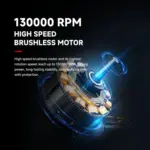 Super power turbo fan high speed mini jet fan 130000 rpm portable 3 speed settings long battery life