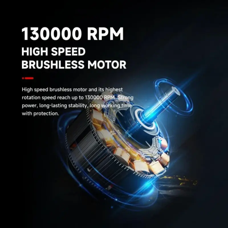 Super power turbo fan high speed mini jet fan 130000 rpm portable 3 speed settings long battery life