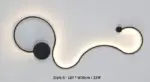 Surface mounted 14 14 to 19 34 wide led brushed nickel wall light