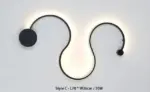 Surface mounted 14 14 to 19 34 wide led brushed nickel wall light