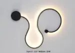 Surface mounted 14 14 to 19 34 wide led brushed nickel wall light