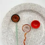 Sweet crystal candy dessert spoon