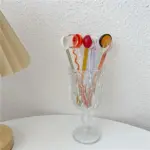 Sweet crystal candy dessert spoon