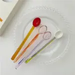 Sweet crystal candy dessert spoon