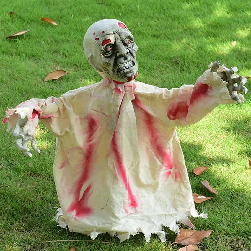 Swing Ghost Voice Control Decorative Props Horror Halloween Props For Outdoor Garden 671293