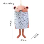 SxWPCreative Animal Resin Wind Chimes Room Decor Cute Groundhog Owl Raccoon Wind Chimes Bells Garden Outdoor 6178e333 014b 4d05 b728 6027064f3396